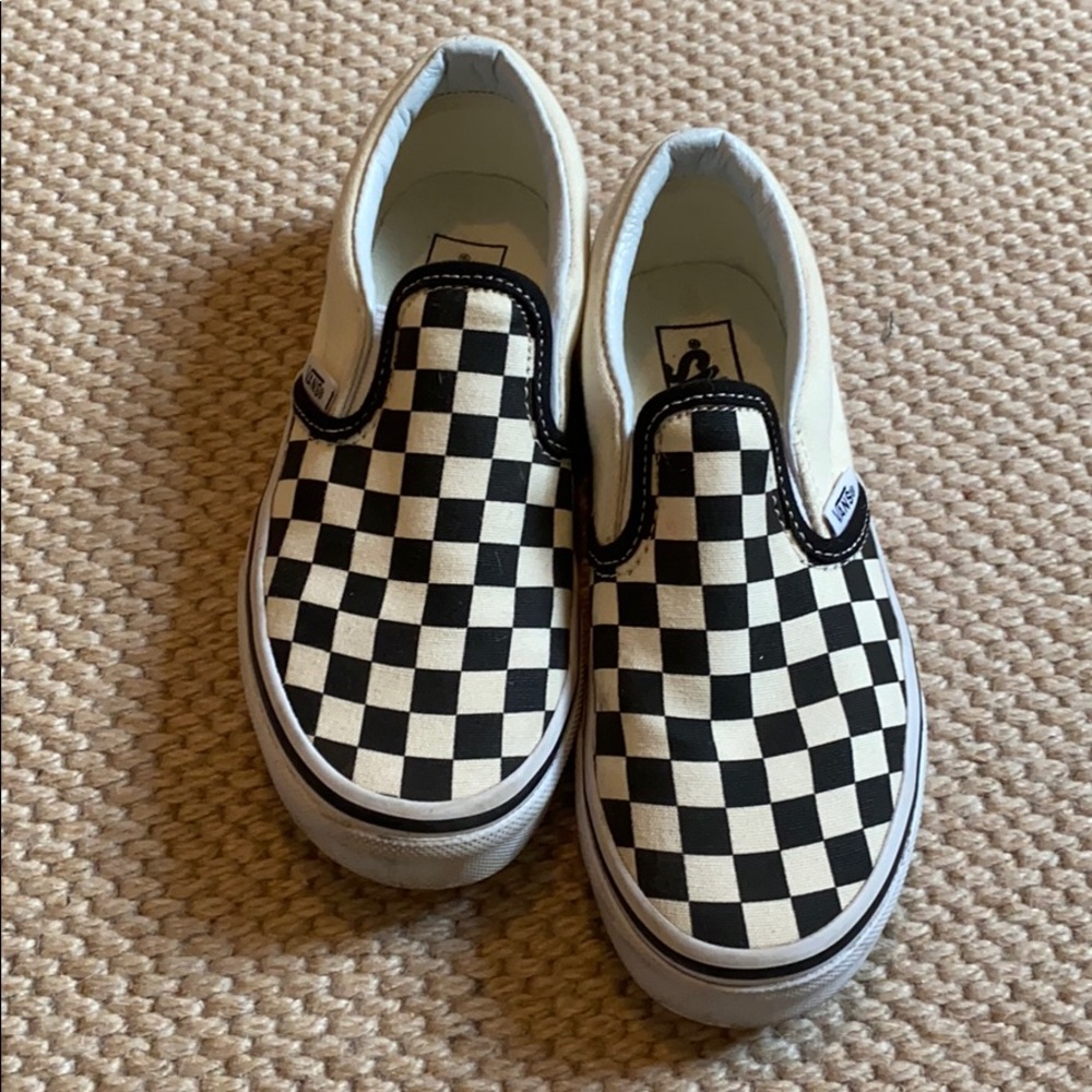 kids checkered vans - NEVER WORN